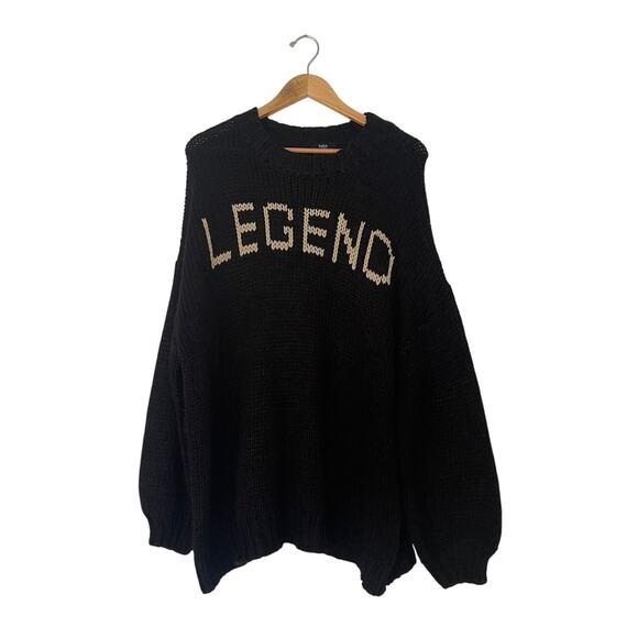 Dressed in LALA LEGEND Print Sweater Size S/M - Picture 3 of 5
